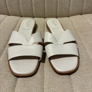 Kate Spade White Dock leather Flats